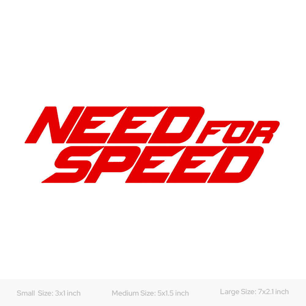 Need for Speed Decal Sticker for Car