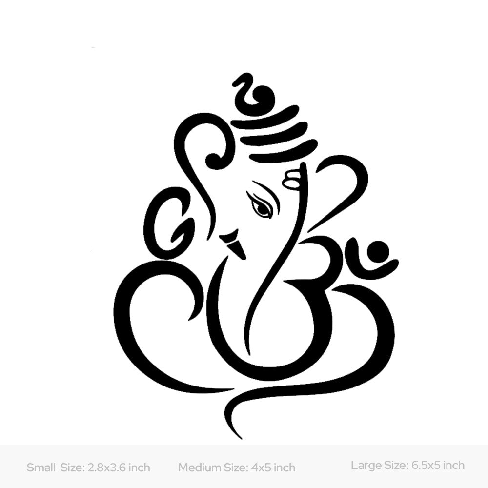 Ganesh Ji Car Decal Sticker