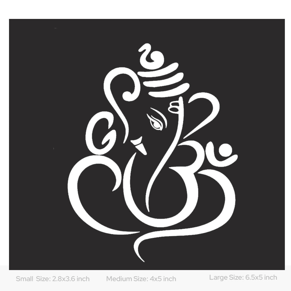 Ganesh Ji Car Decal Sticker