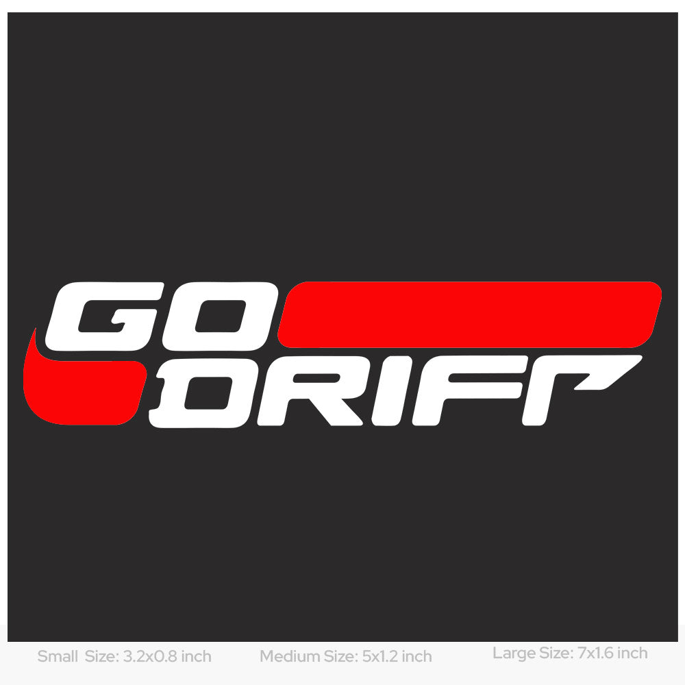 Go Drift car decal sticker