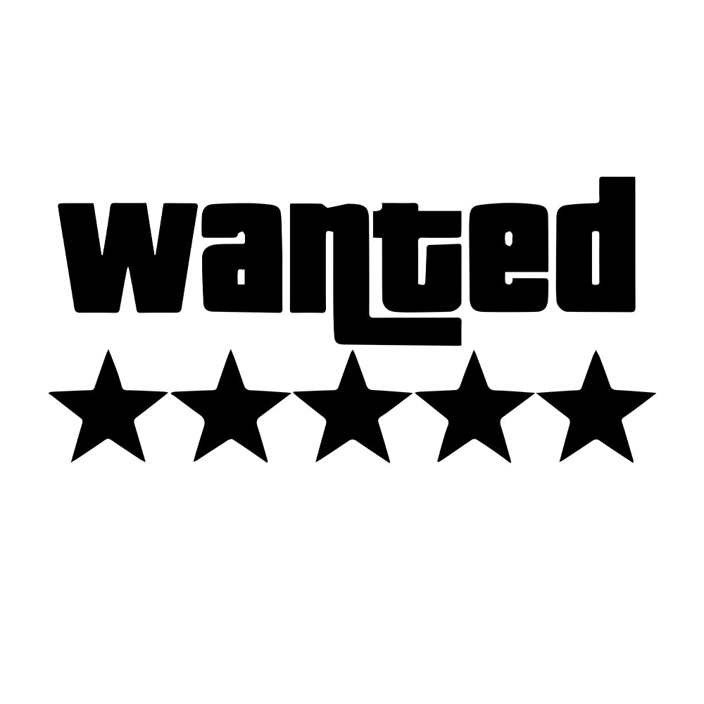 Wanted Car Decal