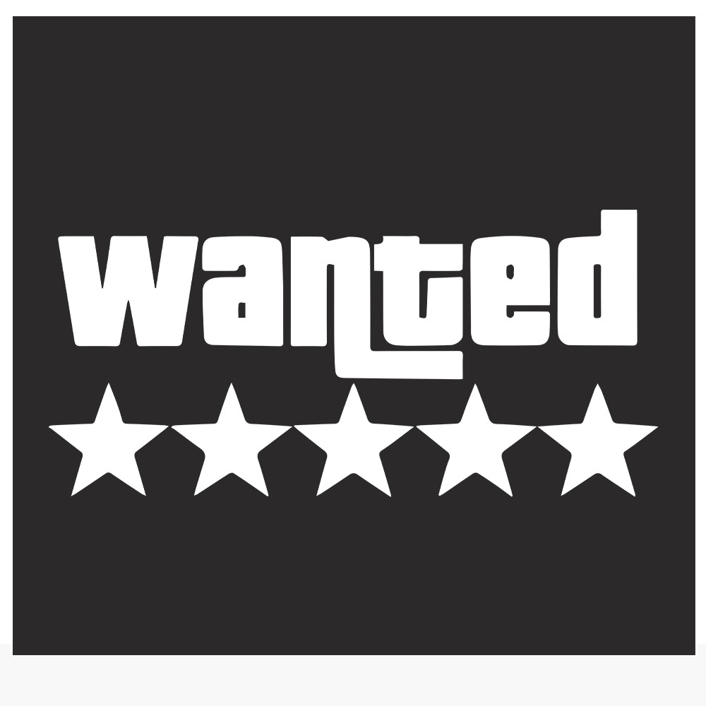 Wanted Car Decal