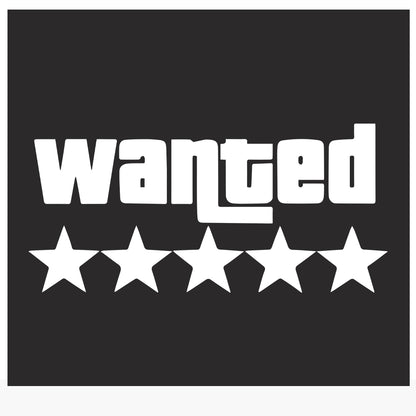 Wanted Car Decal