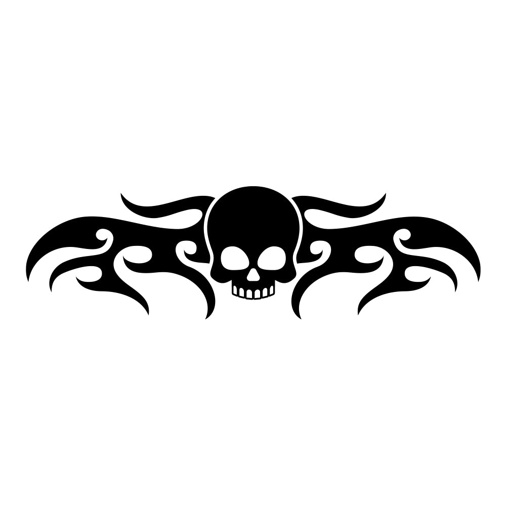 Skull Flame Car Decal