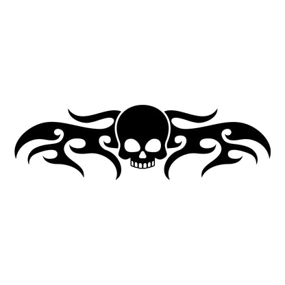 Skull Flame Car Decal