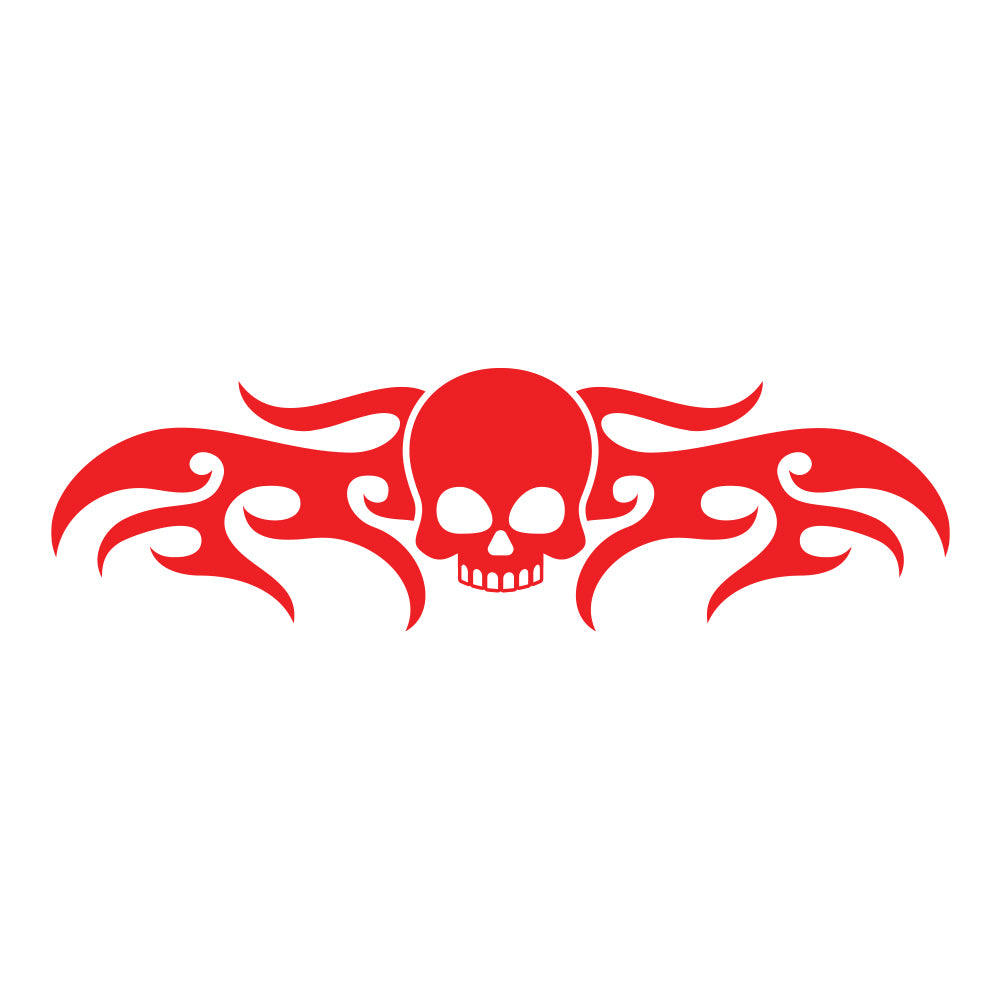 Skull Flame Car Decal