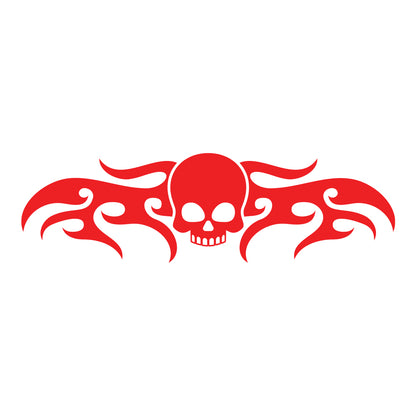 Skull Flame Car Decal