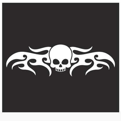 Skull Flame Car Decal