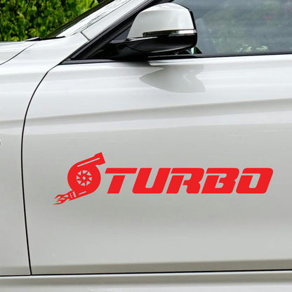 Turbo car decal