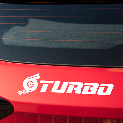 Turbo car decal