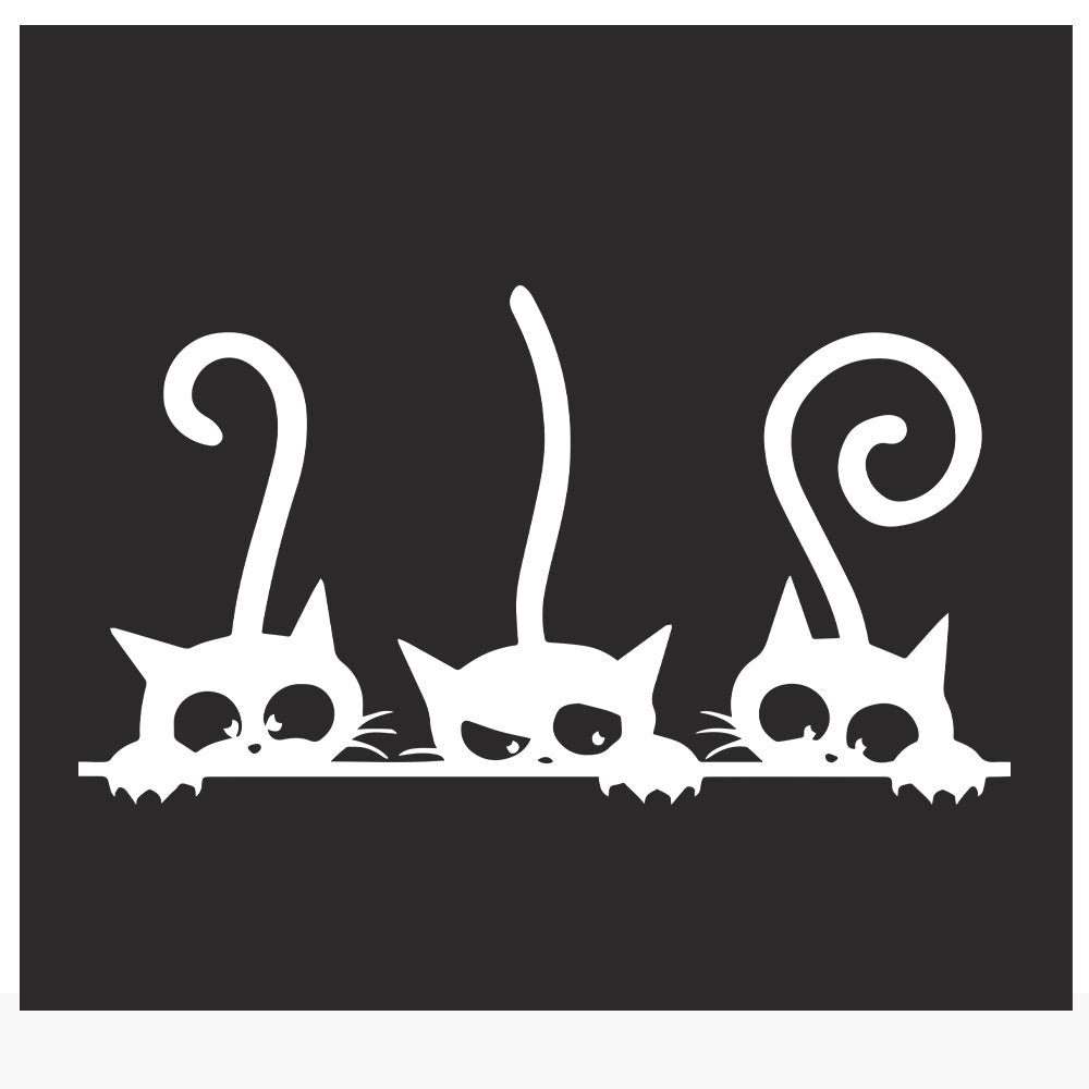 Freaky Cats Car decal