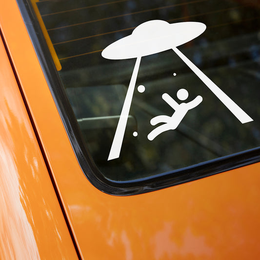 UFO car decal