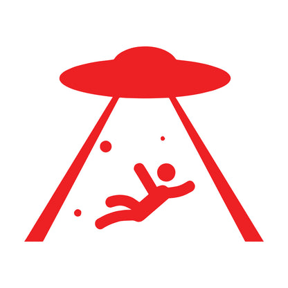 UFO car decal