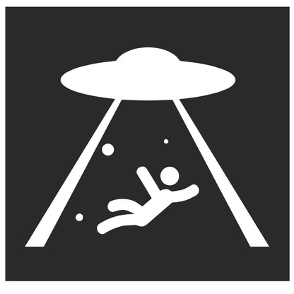 UFO car decal