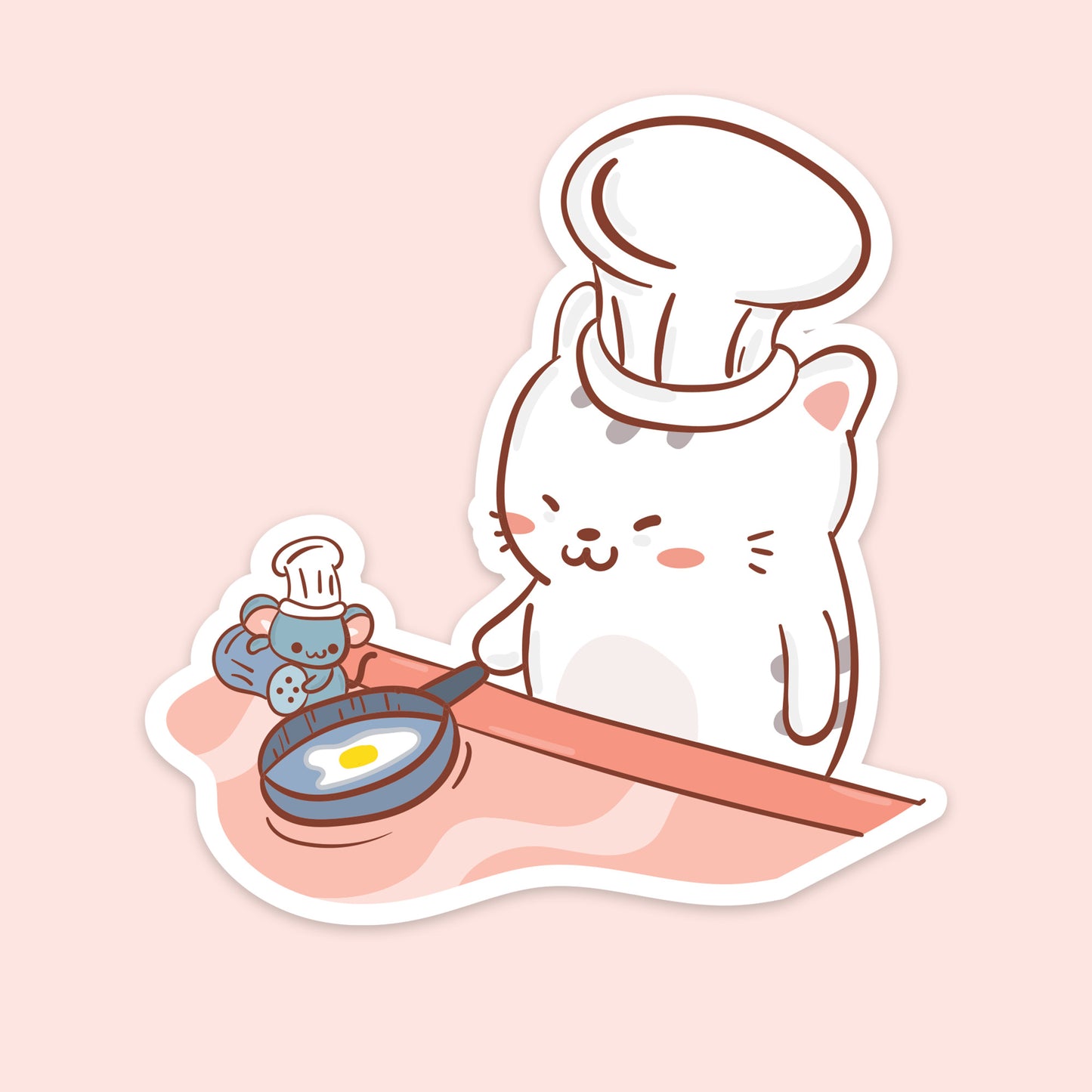 Paw-dorable Duo Sticker