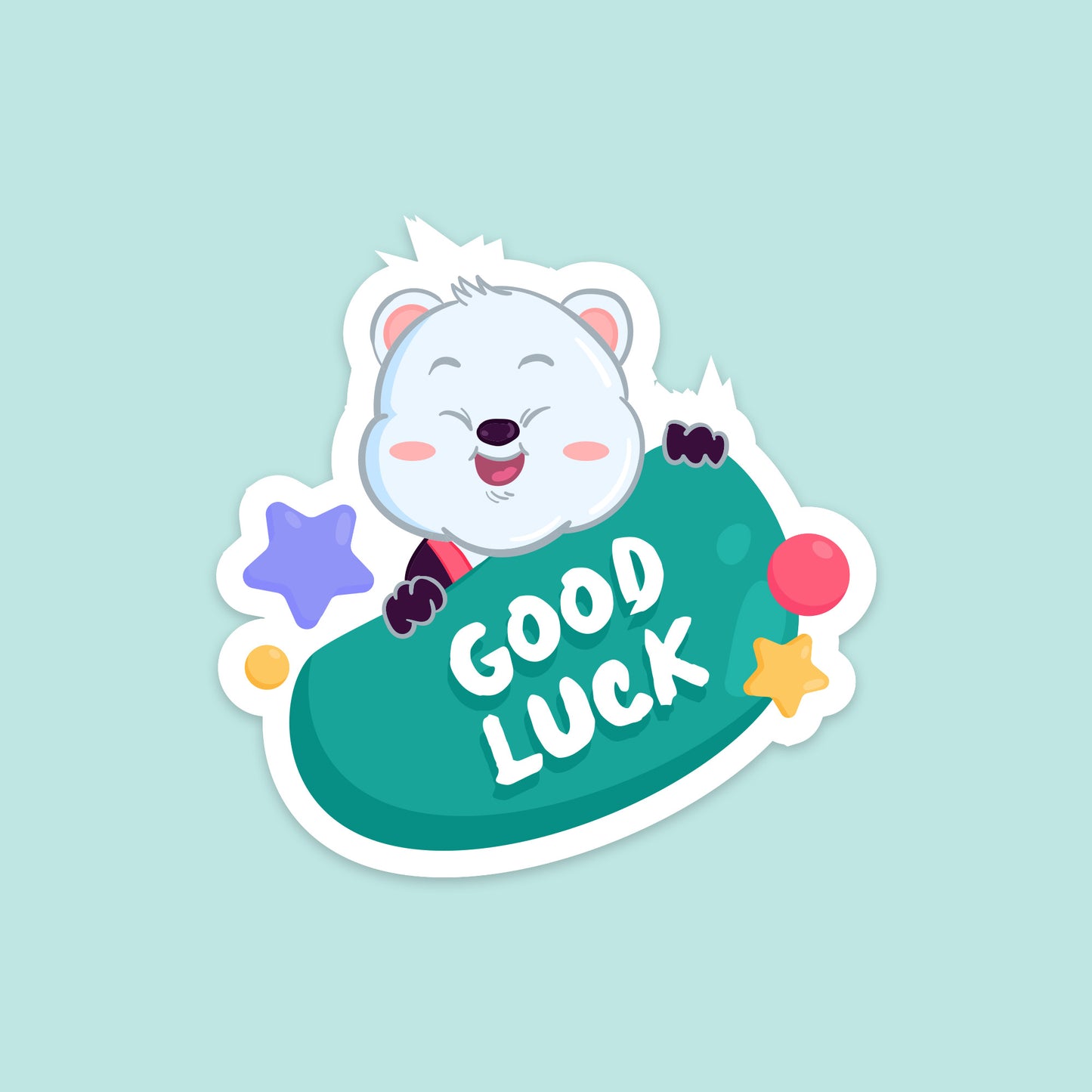 Good Luck Sticker