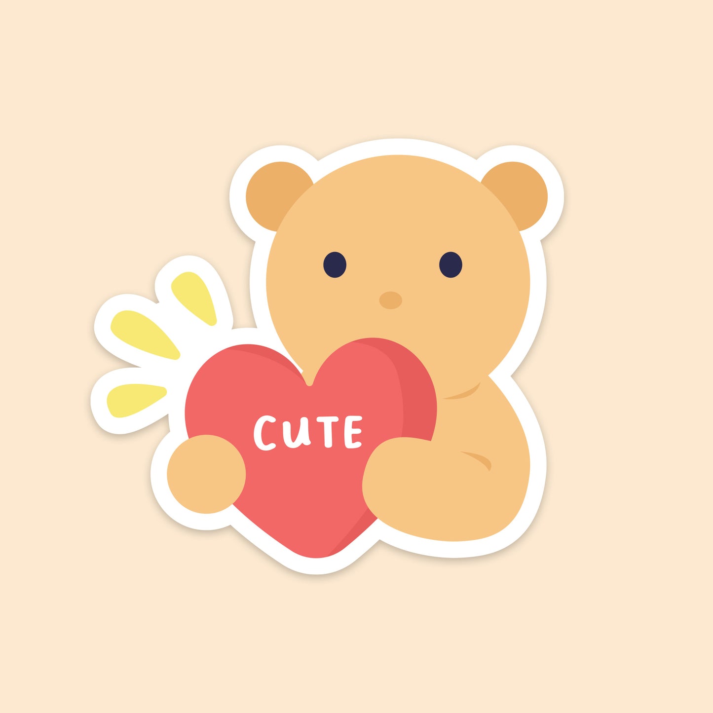 Cute Teddy Sticker