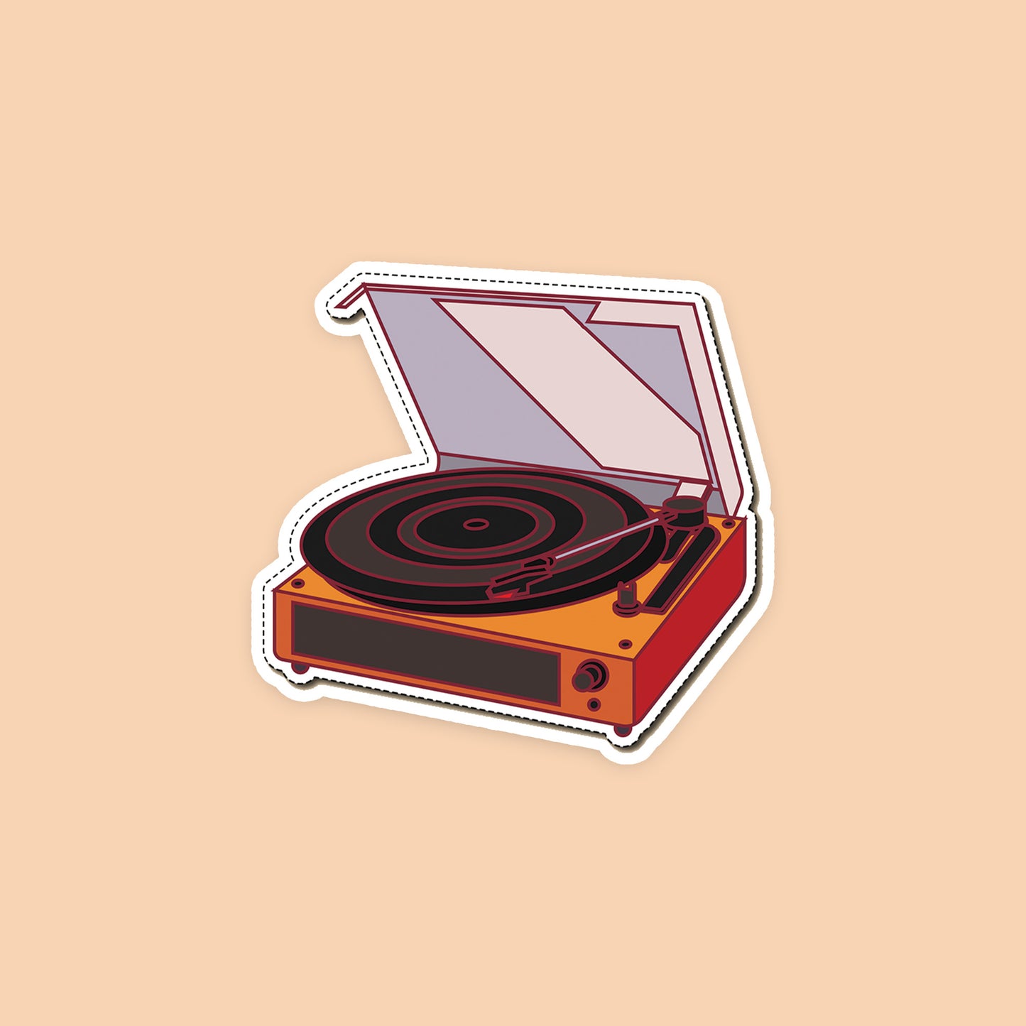 Retro Music Player Sticker