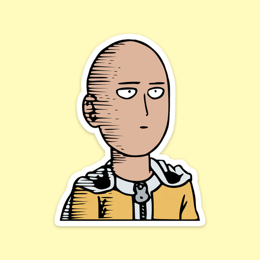 Saitama Lame Face Sticker