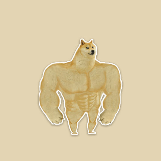 Muscular Doge Sticker