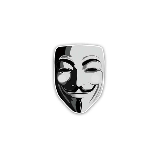 Hacker mask sticker