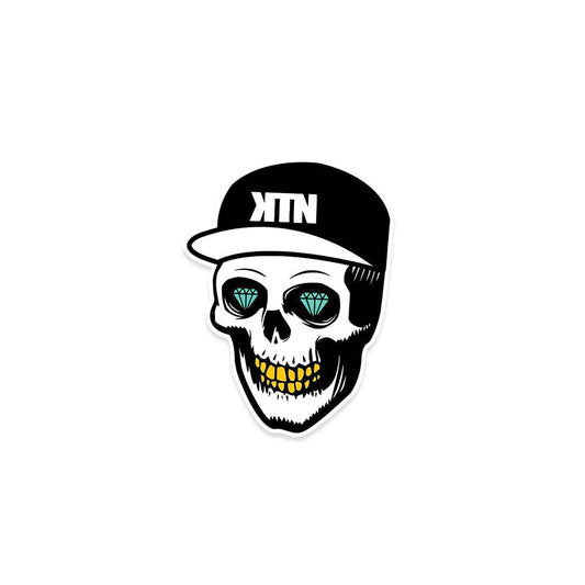 Rapper Dope Skull Sticker