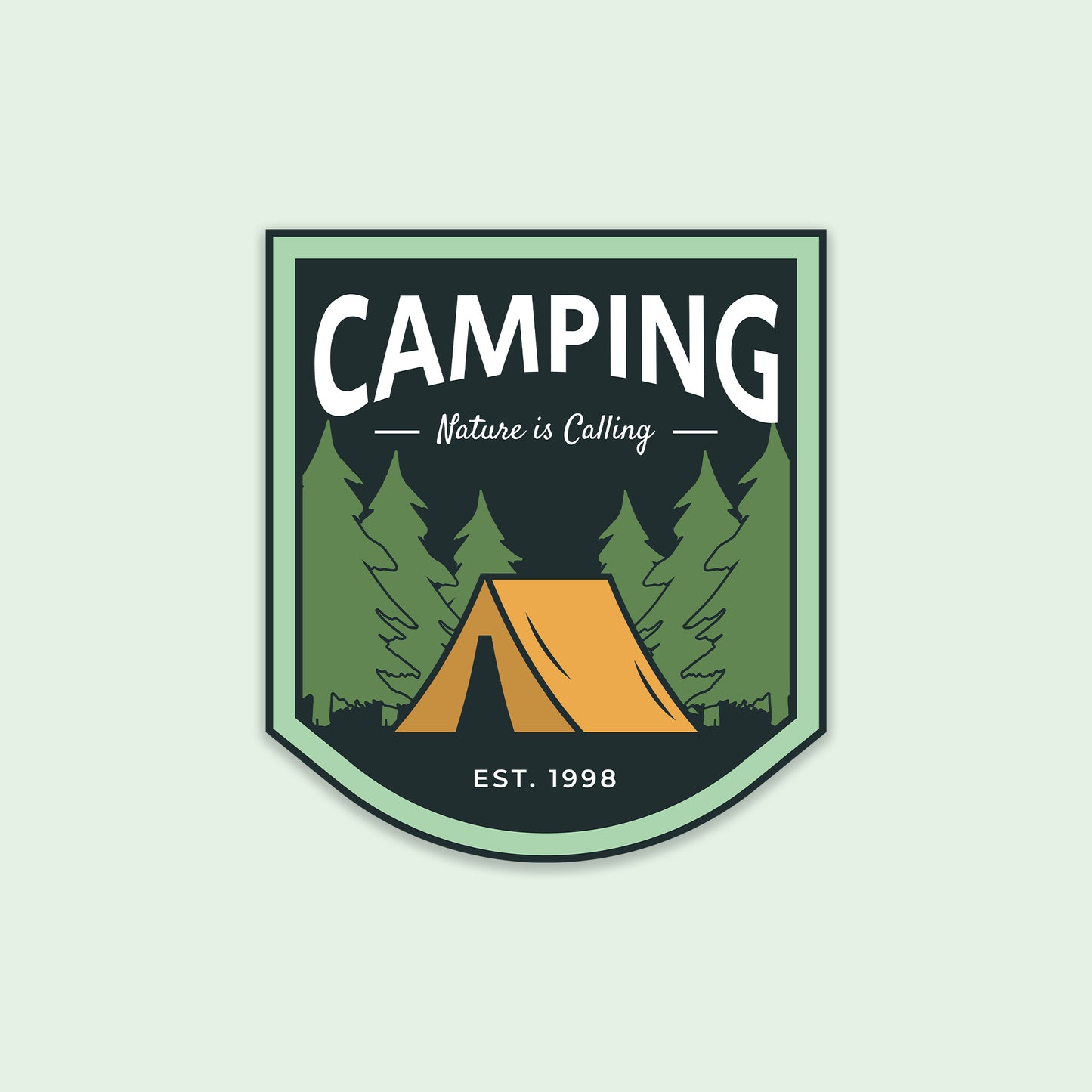 Camping Adventure Sticker