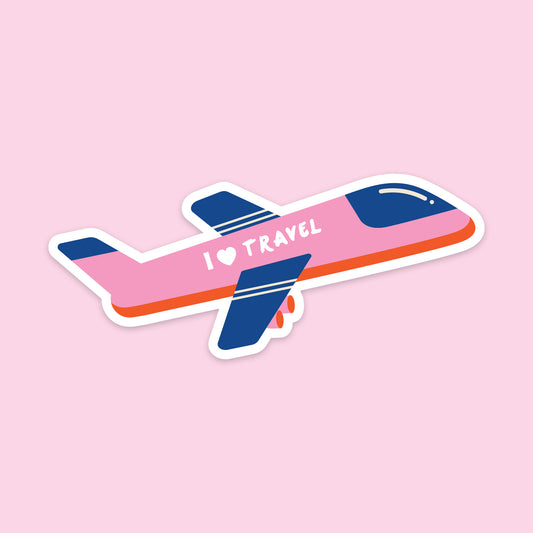 I Love Travel Sticker