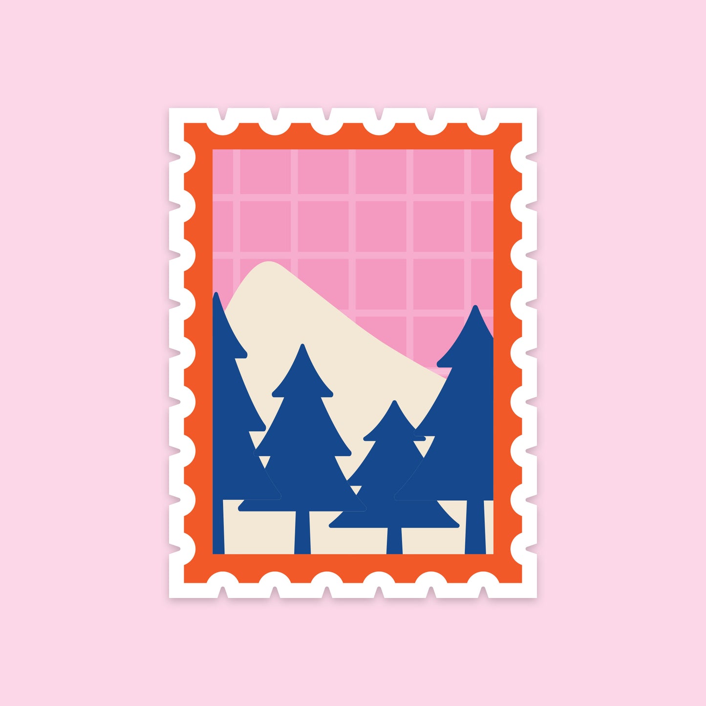 Travel Stamp Sticker