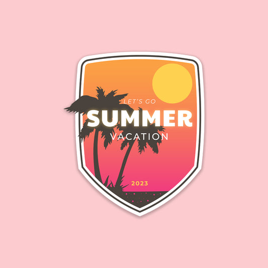 Summer Vacation Sticker