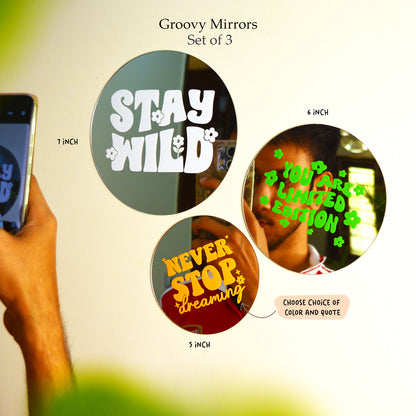 Buy Groovy mirrors with quotes Online India