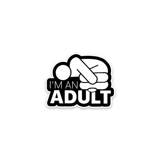 Buy I am an adult Sticker Online India