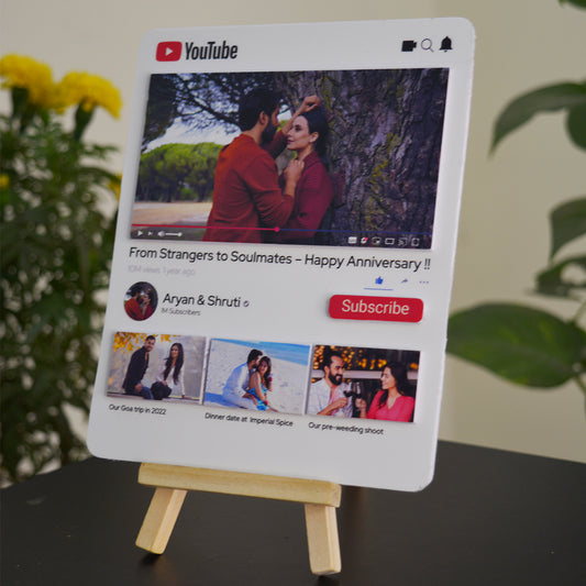 YouTube 3D Memory Frame ( with Easel Stand)