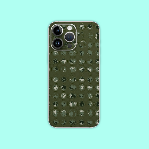 Green Pixel Pattern Mobile Skin