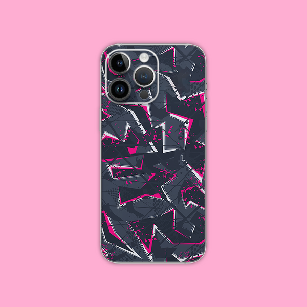 Glitch pattern mobile skin