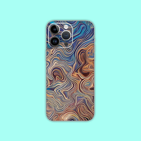 Rich swirls pattern mobile skin