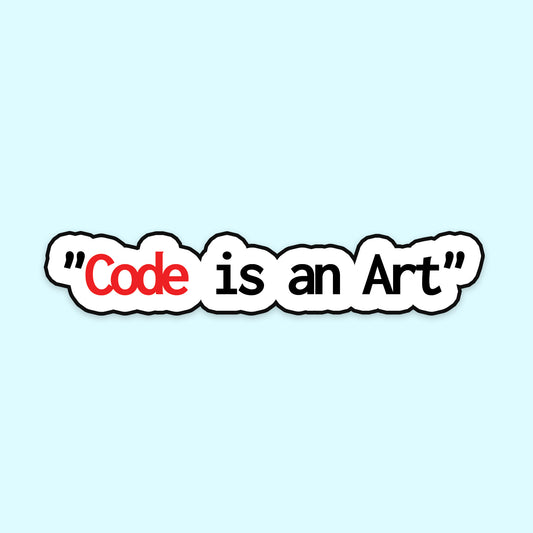 Code is and art Sticker