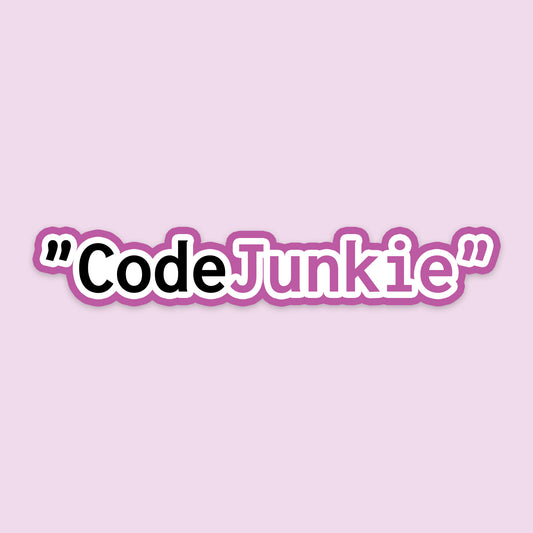 Code Junkie Sticker