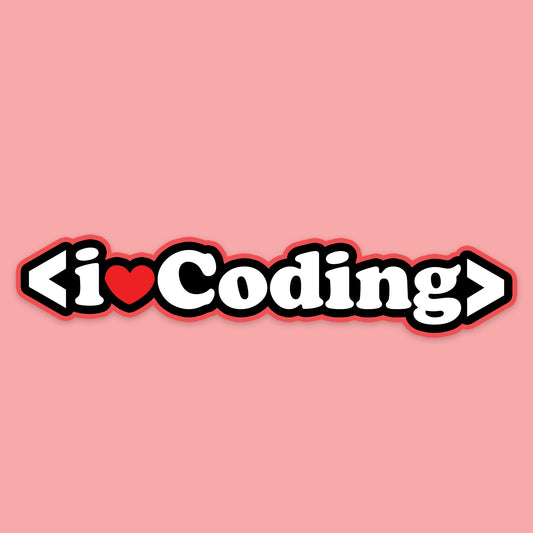 I love Coding Sticker