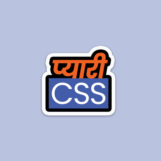 CSS in Hinglish Sticker