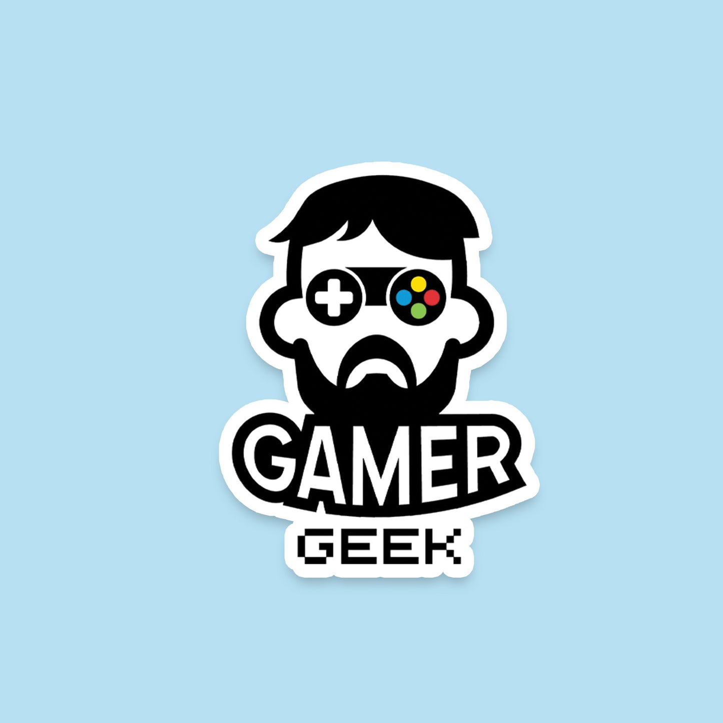 Gamer Geek Sticker