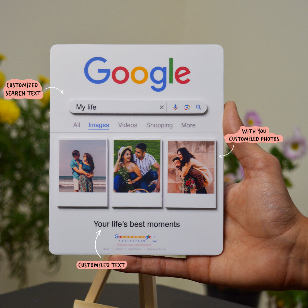 3D Google Images Frame (with Easel Stand)