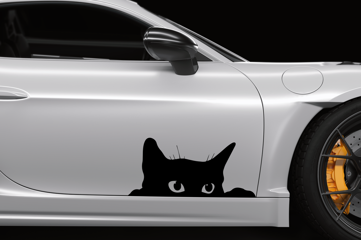 Cat car decal