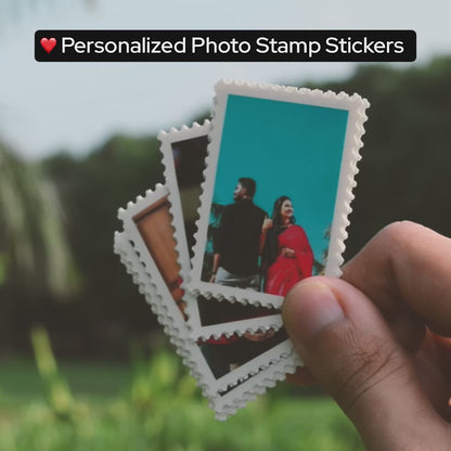 Personalized Photo Stamp Stickers