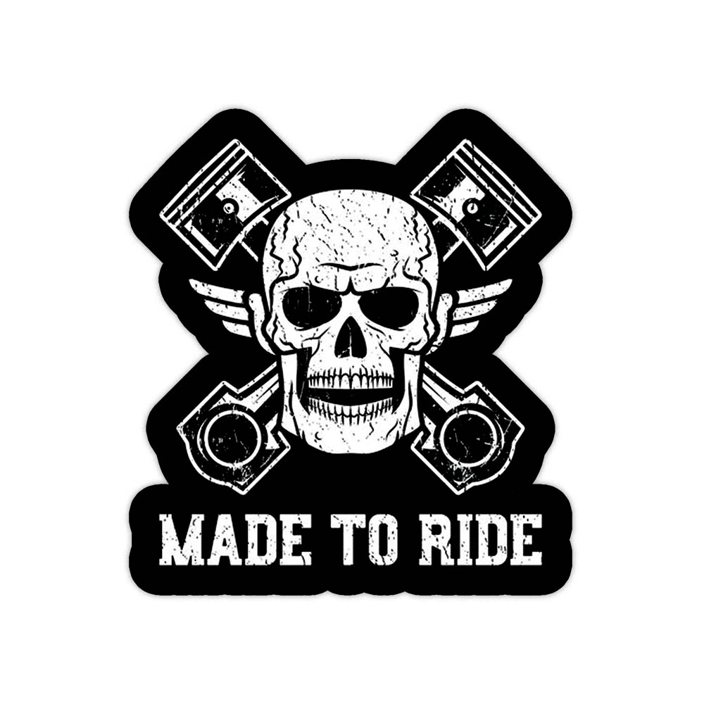 Made to ride sticker