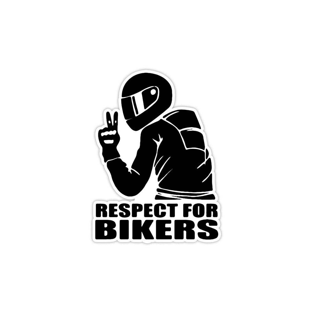 Respect for bikers sticker