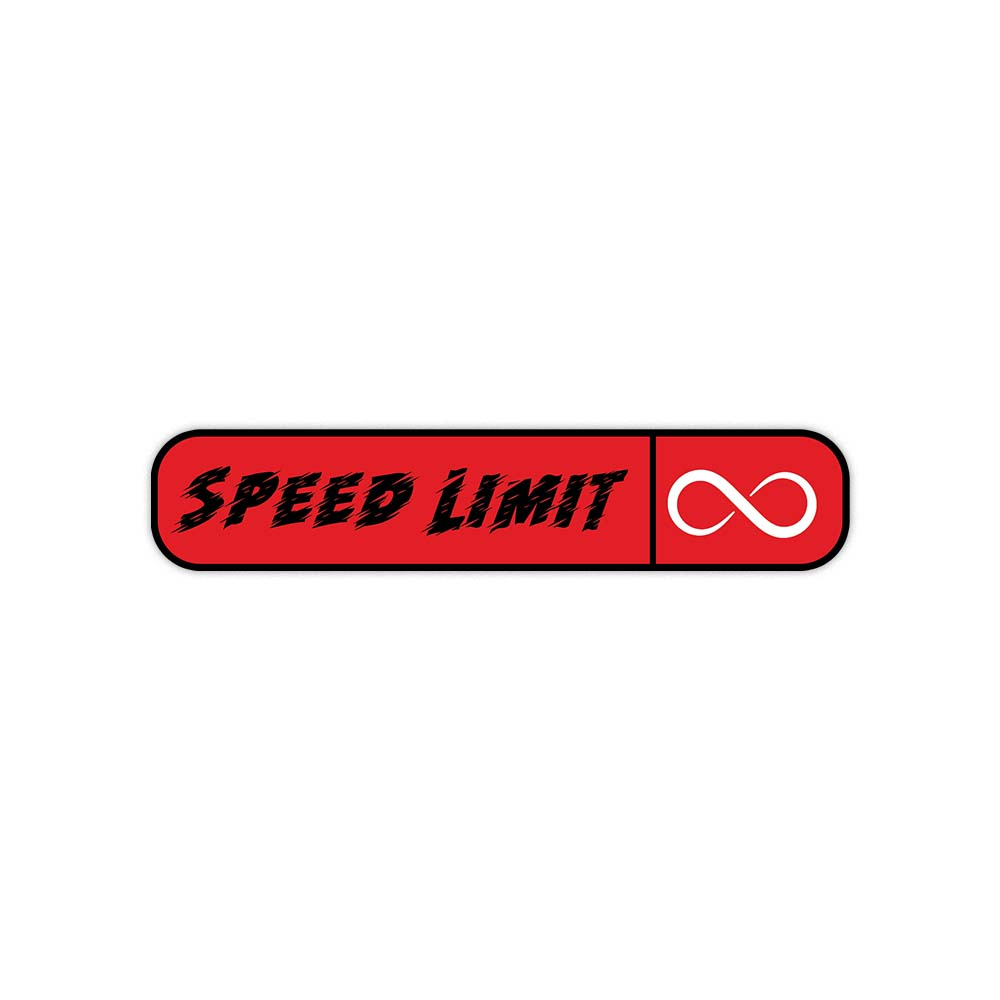 Speed limit sticker