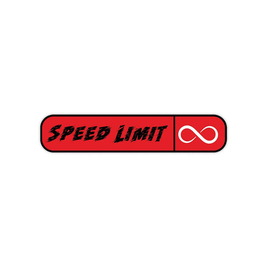 Speed limit sticker