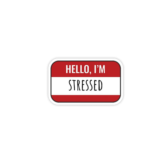 Hello Stress Sticker