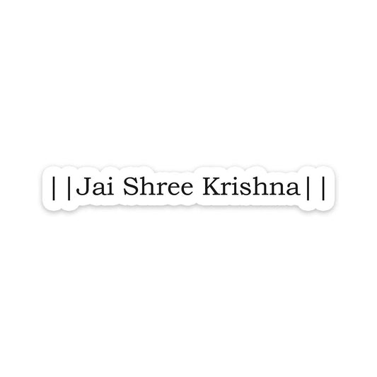 Jai Shree Krishna Name Sticker